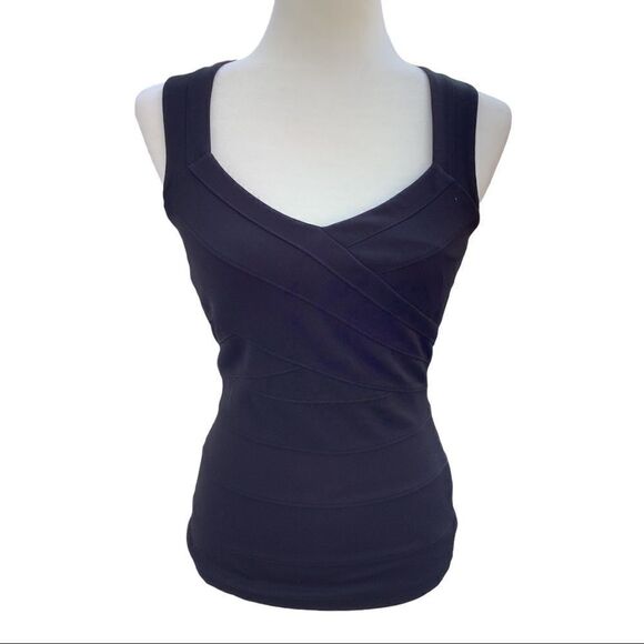 White House Black Market Black Sleeveless Top. - Picture 1 of 3